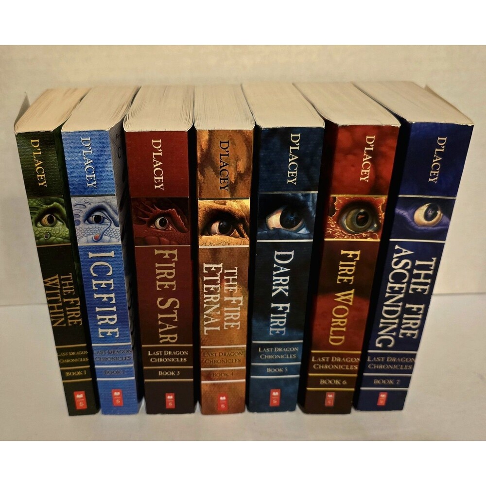 2001 The Last Dragon Chronicles D'Lacey PB Complete Fire Series 1 2 3 4 5 6 7